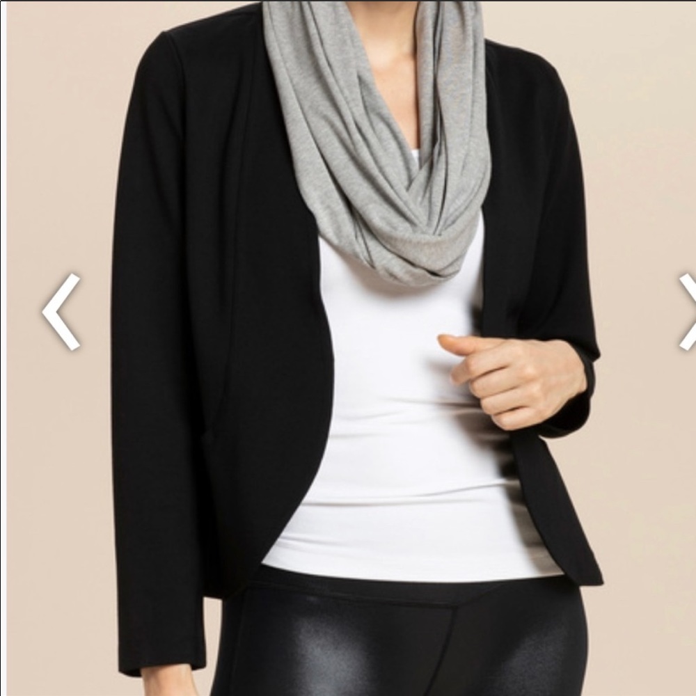 Ponte Black Blazer by Peach